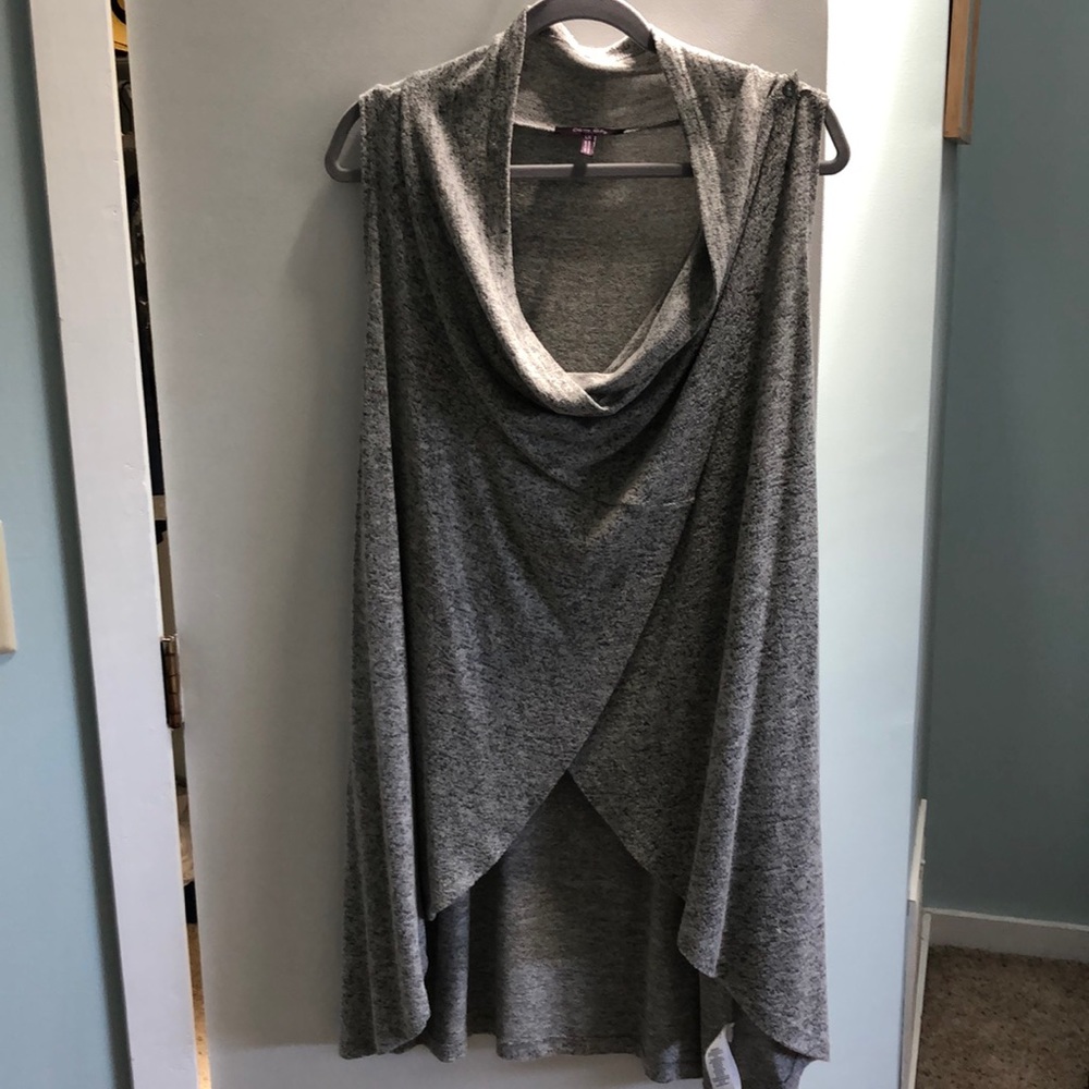 Olivia Sky Womens Convertible Sleeveless Cardigan